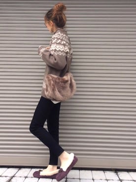 chikaさん（レディース・162cm）の冬コーディネート