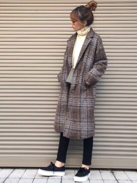 chikaさん（レディース・162cm）の冬コーディネート