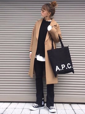 chikaさん(レディース・162cm)の冬コーディネート