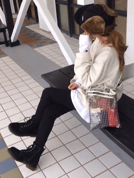 chikaさん（レディース・162cm）の冬コーディネート