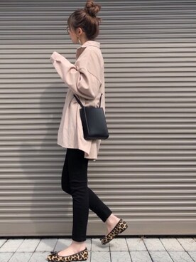 「Ungrid（アングリッド）のハイウエストスキニーデニム（デニムパンツ）」を使った、chikaさん（レディース・162cm）の秋コーディネート