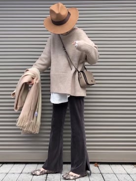 chikaさん（レディース・162cm）の冬コーディネート