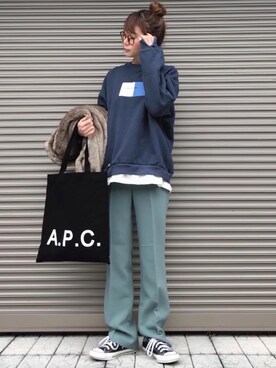 chikaさん（レディース・162cm）の冬コーディネート