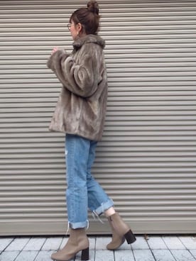 chikaさん（レディース・162cm）の冬コーディネート