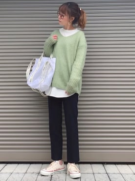 chikaさん（レディース・162cm）の春コーディネート