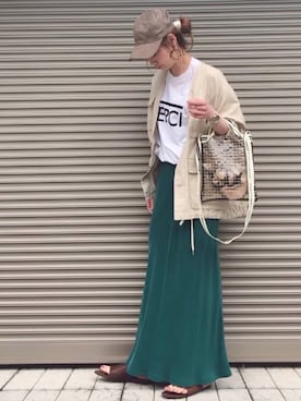 chikaさん（レディース・162cm）の春コーディネート