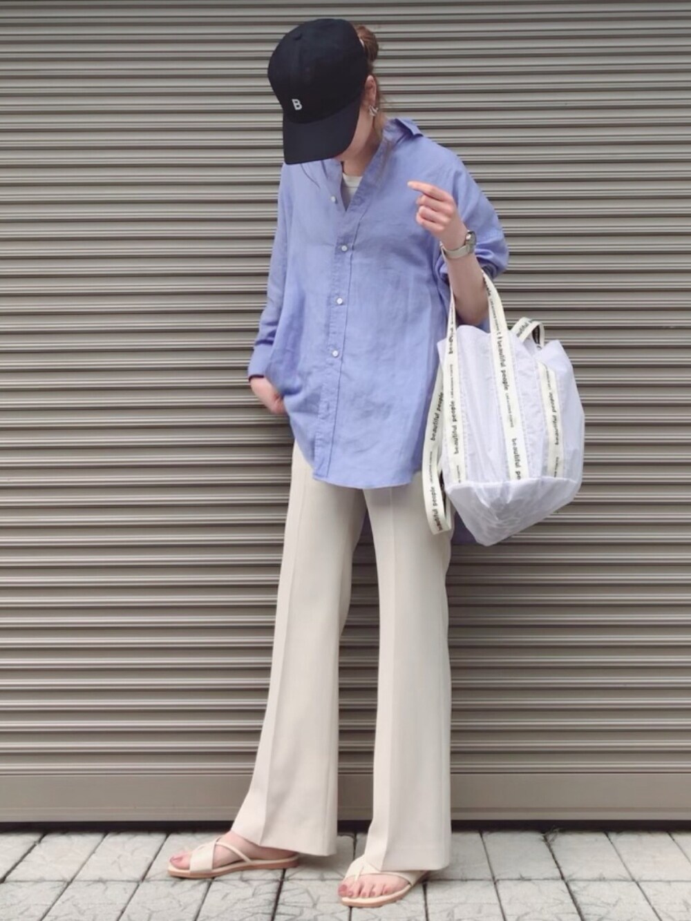 plage 2025SS プラージュ　Linen Big シャツ セール】Linen Big シャツ（シャツ/ブラウス）｜Plage