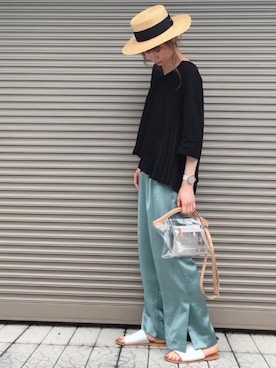 「Lagoon（ラグーン）のアイテム」を使った、chikaさん（レディース・162cm）の秋コーディネート