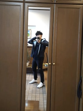 「DESCENTE ALLTERRAIN（デサント　オルテライン）のアイテム（ナイロンジャケット）」を使った、yayakoiさん（メンズ・168cm）の夏コーディネート