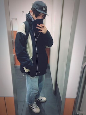 「NIKE ACG（ナイキエィシージー）のアイテム（ジャケット/アウター）」を使った、tomopperさん（メンズ・171cm）の冬コーディネート