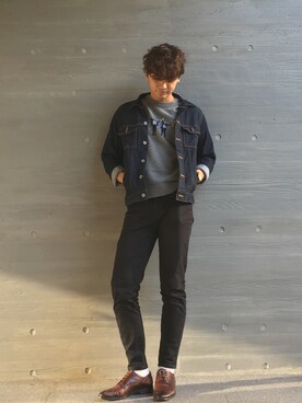 「URBAN RESEARCH（アーバンリサーチ）のアイテム（その他シューズ）」を使った、shuさん（メンズ・175cm）の秋コーディネート