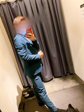 「AZUL（アズール）のアイテム（セットアップ）」を使った、higawariteikoku2さん（メンズ・171cm）の冬コーディネート