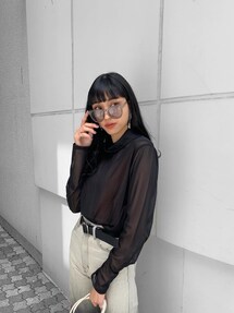 EMODA リンクルハイウェストジーンズ EMODA ジーンズ デニム デニムパンツ ルーズワイドハイウエスト