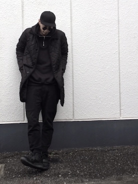 「SEVENDAYS=SUNDAY（セブンデイズサンデイ）のアイテム（ピーコート）」を使った、motoyama_kunさん（メンズ・180cm）の冬コーディネート