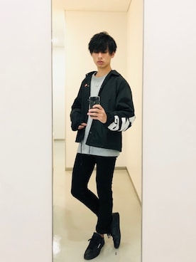 「WEGO（ウィゴー）のアイテム（ナイロンジャケット）」を使った、AKIさん（メンズ・177cm）の秋コーディネート