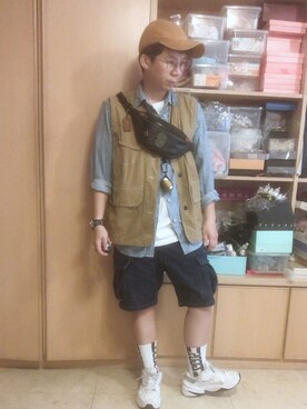 「TABOO（タブー）のアイテム」を使った、柚子さん（メンズ・160cm）の春コーディネート