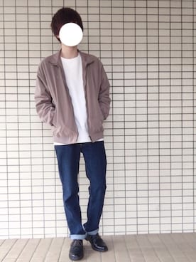 「Yves Saint Laurent（イヴサンローラン）のアイテム（ブルゾン）」を使った、tinoさん（メンズ・174cm）の春コーディネート