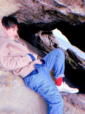 「UNIQLO（ユニクロ）の50色ソックス（消臭機能付き）（ソックス/靴下）」を使った、熱田佐武さん（メンズ・170cm）の夏コーディネート