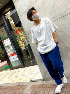 「MARC JACOBS（マークジェイコブス）のアイテム（腕時計）」を使った、熱田佐武さん（メンズ・170cm）の秋コーディネート