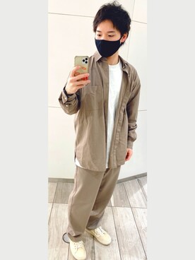 「MARC JACOBS（マークジェイコブス）のアイテム（腕時計）」を使った、熱田佐武さん（メンズ・170cm）の春コーディネート