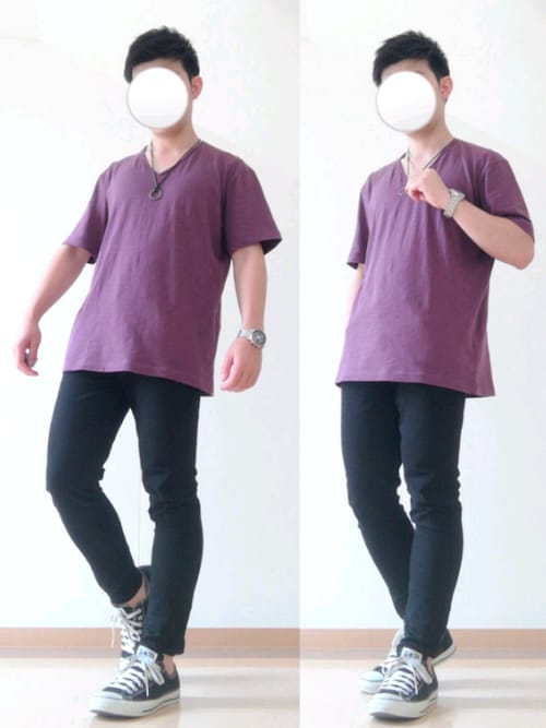 Hibiki ユニクロのtシャツ カットソーを使ったコーディネート Wear