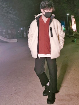 「DEVICE（デバイス）のアイテム（パンツ）」を使った、HIBIKIさん（メンズ・164cm）の秋コーディネート