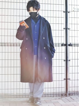 「Blue Standard （ブルースタンダード）のアイテム」を使った、HIBIKIさん（メンズ・164cm）の冬コーディネート