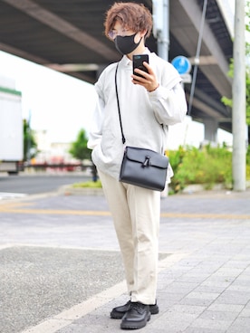 「ZIP FIVE（ジップファイブ）のアイテム（ベスト）」を使った、HIBIKIさん（メンズ・164cm）の春コーディネート