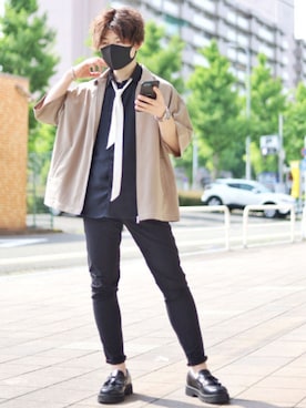 「EDEL（エーデル）のアイテム」を使った、HIBIKI　さん（メンズ・164cm）の春コーディネート