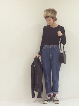 ちばのぞみ。さん（レディース・165cm）の冬コーディネート