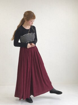 ちばのぞみ。さん（レディース・165cm）の冬コーディネート