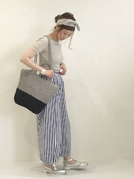 「SWEAR（スウェア）のアイテム」を使った、ちばのぞみ。さん（レディース・165cm）の春コーディネート