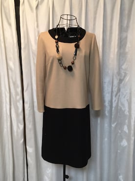 「m’s select（エムズセレクト）のアイテム（ワンピース/ドレス）」を使った、もんもんさん（レディース・152cm）の冬コーディネート