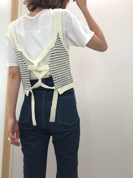 「デニムにTシャツ」｜tomoさん（レディース・163cm）の夏コーディネート