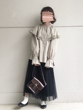 「cloverleaf（クローバーリーフ）のアイテム」を使った、めめさん（レディース・155cm）の春コーディネート