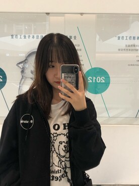 「thisisneverthat（ディスイズネバーザット）のアイテム（ジャケット/アウター）」を使った、ddさん（レディース・160cm）の秋コーディネート