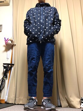 「お買い物」｜「アイテム（ジャケット/アウター）」を使った、WOODYさん（メンズ・173cm）の冬コーディネート