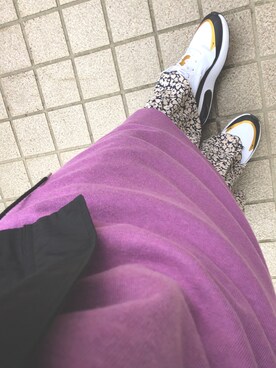 「ニットワンピース」｜「アイテム（マウンテンパーカー）」を使った、same0830さん（レディース・162cm）の春コーディネート