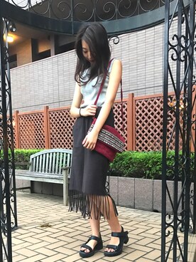 Chisatoさん（レディース・163cm）の夏コーディネート