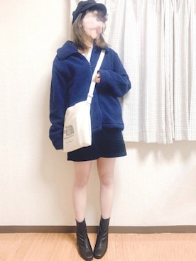 「jiggys shop（ジギーズショップ）のアイテム」を使った、hiiさん（レディース・157cm）の冬コーディネート
