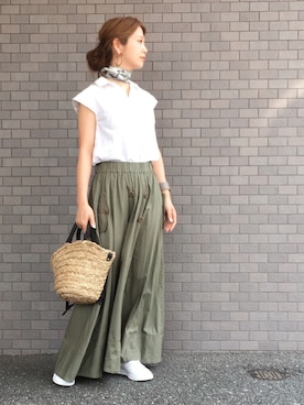 「Dior」｜「アイテム（財布/小物）」を使った、junkoさん（レディース・161cm）の夏コーディネート