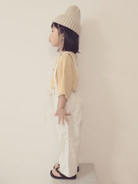 「おんなのこコーデ」｜「アイテム（サロペット/オーバーオール）」を使った、JURI***さん（キッズ・100cm）の夏コーディネート