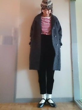 「カンフーシューズ」｜こぺさん（レディース・163cm）の冬コーディネート