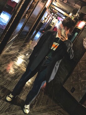 「アイテム（化粧水）」を使った、Kentoさん（メンズ・165cm）の春コーディネート