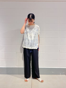 「BEARDSLEY」｜「アイテム（その他シューズ）」を使った、naoさん（レディース・159cm）の春コーディネート