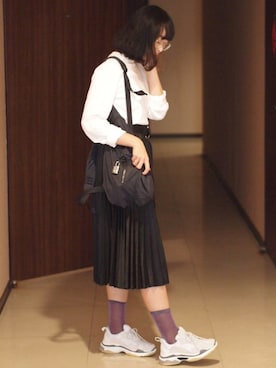 「classico（クラシコ）のアイテム」を使った、m a m e yさん（レディース・160cm）の冬コーディネート