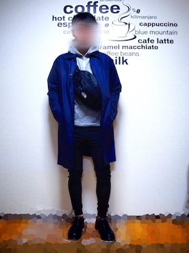 「JOURNAL STANDARD relume（ジャーナルスタンダード　レリューム）のアイテム（ステンカラーコート）」を使った、ナッツさん（メンズ・173cm）の秋コーディネート