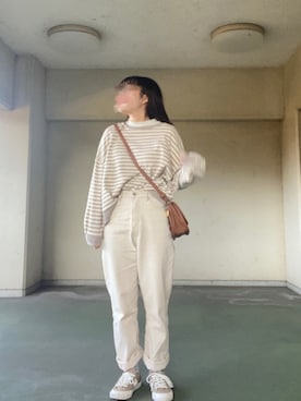 「ehka sopo（エヘカソポ）のアイテム（ダウンジャケット/コート）」を使った、ｅｍａ ¨̮ さん（レディース・160cm）の冬コーディネート