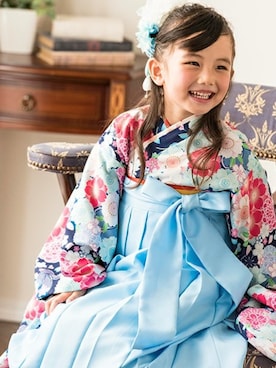 「刺繍」｜「アイテム（水着/着物・浴衣）」を使った、キャサリンコテージさん（キッズ・108cm）の秋コーディネート