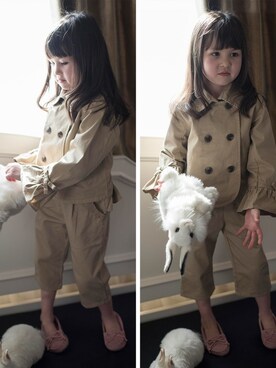 「アイテム（モカシン/デッキシューズ）」を使った、キャサリンコテージさん（キッズ・115cm）の冬コーディネート